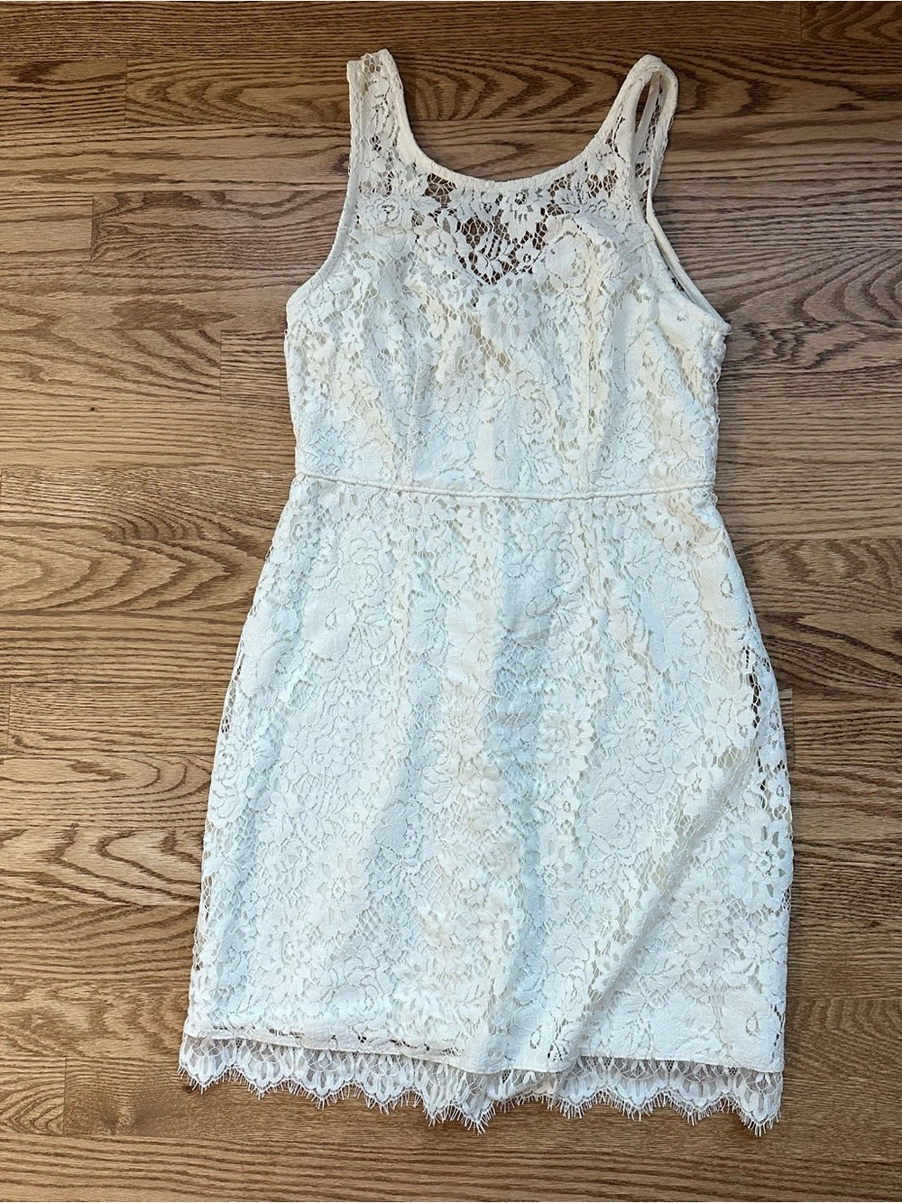 New Abercrombie & Fitch Lace Ivory Dress Size XS Petite